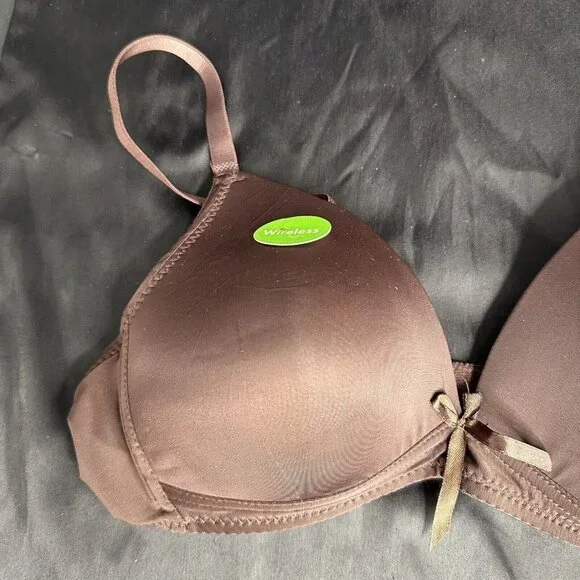 Angelina Chocolate Bra Adjustable Straps Convertible Removable Straps Wireless - Picture 3 of 12
